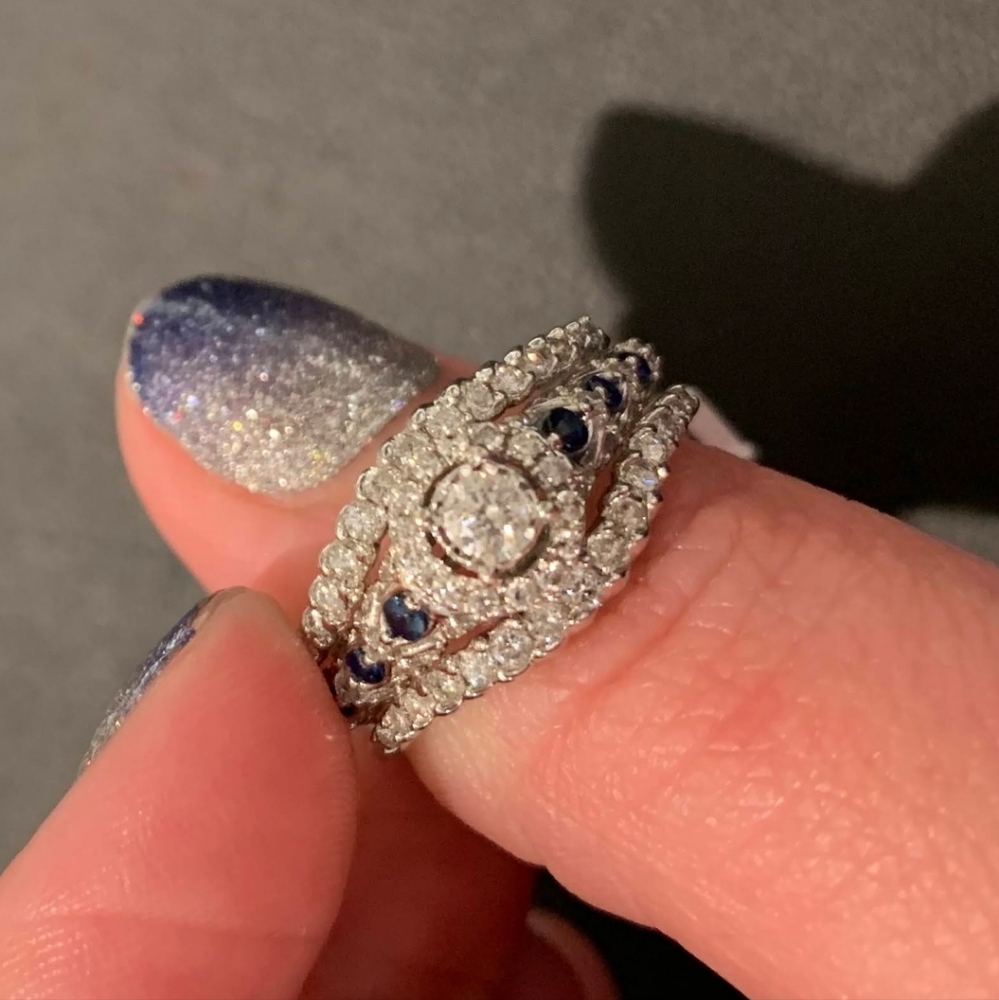 Vera Wang Engagement Ring with band
